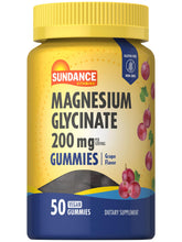Gommes Sundance Magnésium Glycinate en bouteille, faciles à prendre au quotidien.