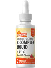 Sundance Sublingual B Complex dans un flacon 2 oz pour une absorption rapide des vitamines B
