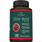 Sunergetic Uric Acid Support – bouteille visible, soutien potentiel des niveaux d’acide urique