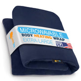 SunnyBay coussin chauffant extralarge bleu marine, chaleur enveloppante pour le corps