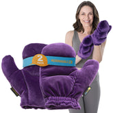 SunnyBay gants chauffants micro-onde démontrant chaleur rapide pour mains sensibles.
