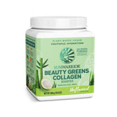 Sunwarrior Beauty Greens Collagen Booster : bouteille prête à être ajoutée dans un smoothie