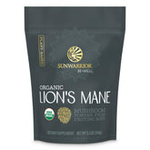 Sunwarrior poudre crinière de lion dose, idéal pour concentration et routine quotidienne.