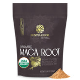 Sunwarrior Maca Jaune en bouteille, énergie naturelle et équilibre durable.