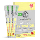 Sunwarrior sachet d'hydratation fraise citron prêt à emporter