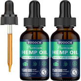 Gouttes d'huile Suooch – flacon double, pureté et bien-être.