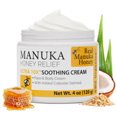 Crème Manuka Miel Super Natural Goods, bouteille pompe, hydratation pratique pour toute la famille.