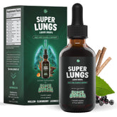 SuperBonsai Super Lungs Drops – bouteille 2 oz prête à l’emploi pour le soutien respiratoire.