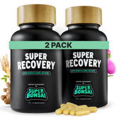 SuperBonsai Super Recovery, bouteille de capsules prête à revitaliser votre matinée naturellement.