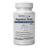 Superior Labs Magnésium Citrate 200 mg — bouteille pratique pour détente musculaire