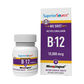 Superior Source B12: tablettes sublinguales qui fondent rapidement pour absorption efficace