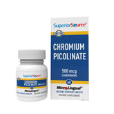 Superior Source Chromium Picolinate: comprimés à dissolution instantanée sous la langue pour absorption rapide