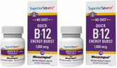 Superior Source NO Shot B-12, comprimés sous-langue, absorption rapide pour énergie.