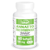 Supersmart Annatto Tocotriénols – Bouteille 60 gelules, soutien potentiel à la routine antioxydante.