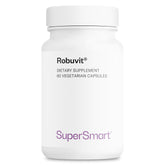 Supersmart Robuvit — bouteille montrant l étiquette et le potentiel soutien énergétique