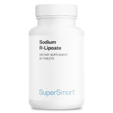 Supersmart Sodium R-Lipoate: tablette végétale pour absorption optimisée.