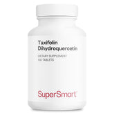 Supersmart Taxifolin Dihydroquercétine, bouteille, soutien antioxydant quotidien potentiel.