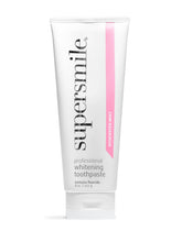 Dentifrice Supersmile Rosewater Mint, tube prêt à l’emploi, nettoyage quotidien et fraîcheur.
