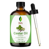 SVA Castor Oil : bouteille avec pipette pour une application précise et facile.