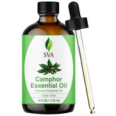 Huile camphore SVA ORGANICS – flacon avec pipette pour diffusion aromatique.