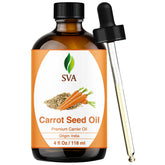 SVA ORGANICS Huile de carotte en flacon pipette pour utilisation précise et pratique