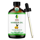 SVA Organic Huile Marula – bouteille avec pipette, hydratation légère visage et corps.