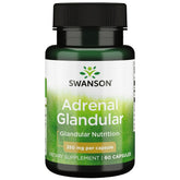 Capsules Swanson glandulaires surrénales faciles à prendre au quotidien.