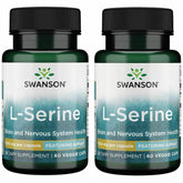 Swanson Ajipure L-Serine – Bouteille 500 mg – soutien potentiel à la cognition