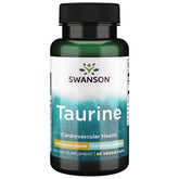 Swanson AjiPure Taurine 1000 mg, capsule végétale, soutien potentiel à l'endurance et équilibre électrolytique.