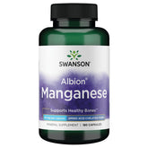 Swanson Albion manganèse glyciné 40 mg — capsules, soutien osseux et meilleure absorption.