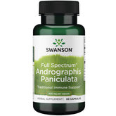 Swanson Andrographis Paniculata – bouteille de 60 capsules, utilisation selon les pratiques ayurvédiques et chinoises.
