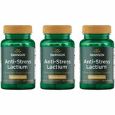 Swanson Anti-Stress Femme Lactium – boîte visible, soutien au stress et relaxation quotidienne.