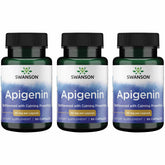 Swanson Apigénine, boîte de 90 gélules, présentation et dosage 50 mg pour relaxation nocturne