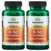 Swanson B-50 Complex - boîte énergie et métabolisme pour quotidien
