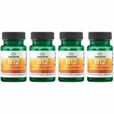 Swanson B12 méthylcobalamine, bouteille recto, énergie potentielle et soutien nutritionnel