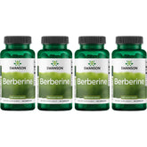 Swanson Berberine, bouteille 400 mg, 60 capsules, soutien potentiel au bien-être cardio.