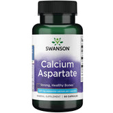 Swanson Calcium Aspartate, bouteille de gélules, soutien possible des os et du cœur