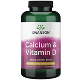 Swanson Complexe Calcium Citrate dans sa bouteille, soutien quotidien des os et du système immunitaire.