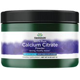 Swanson Calcium Citrate PWD - bouteille pratique pour doser et soutenir votre routine osseuse.