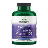 Swanson Calcium Citrate et D3, bouteille prête à l’emploi pour soutenir les os