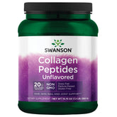 Swanson Collagene Peptides sans arôme - poudre 19,75 oz soutient peau et articulations