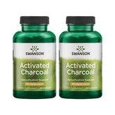 Swanson Charbon Actif: bouteille et capsules, soutien digestif potentiel