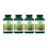 Swanson Chardon-Marie: bouteille montrant l'emballage, soutien potentiel du foie avec une formule naturelle.