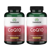 Swanson CoQ10 30 mg, bouteille de 240 capsules, soutien potentiel du cœur et énergie quotidienne.