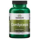 Capsules Swanson Cordyceps 600 mg, énergie naturelle et soutien quotidien.