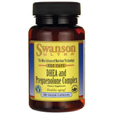 Swanson DHEA et Pregnenolone Complex sur bouteille, soutien potentiel de vitalité