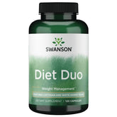 Swanson Diet Duo flacon pilules, soutien potentiel au contrôle des portions pendant les repas.