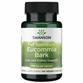 Capsules Swanson Écorce d'Eucommia : soutien potentiel à la vitalité quotidienne.