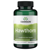 Swanson Extrait d'Aubépine standardisé, bouteille, soutien potentiel à la circulation.