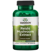 Swanson Reishi 500 mg en bouteille, soutien potentiel au bien-être quotidien.
